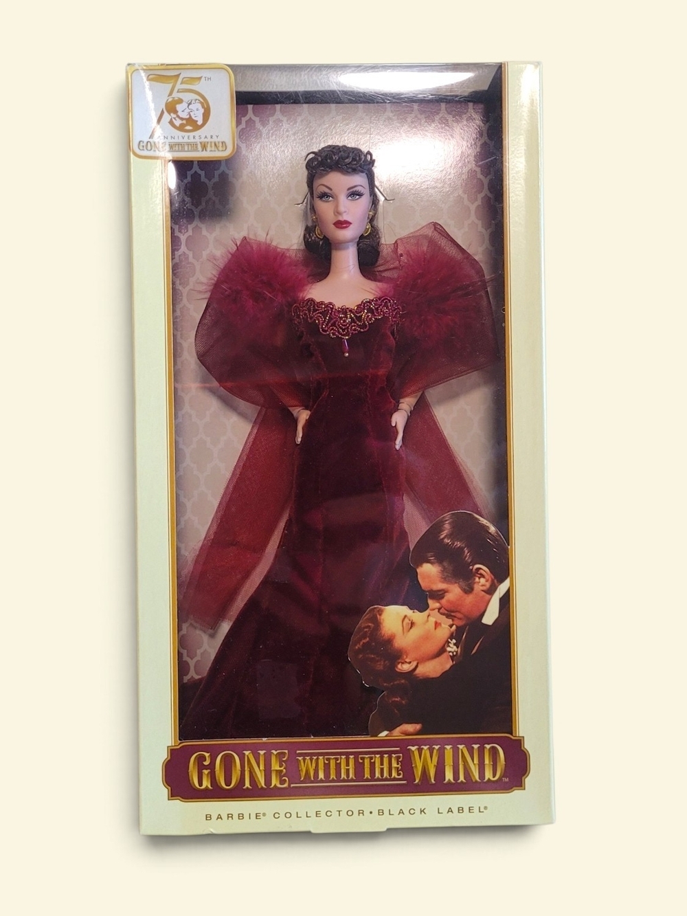 Gone With The Wind Barbie Collector Black Label - Burgundy Gown